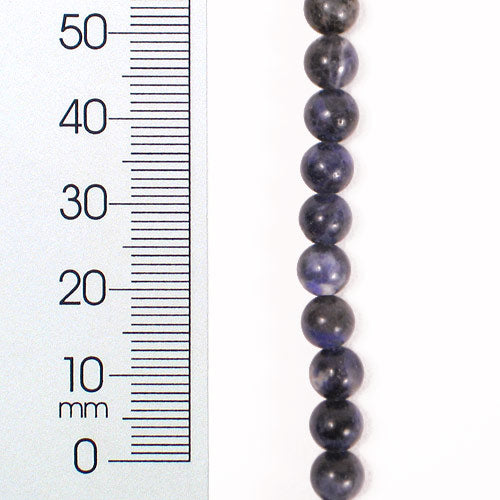 Sodalite 6mm Round Beads 8" Strand  - Natural