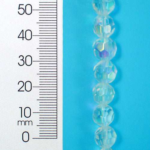 8mm x 8mm Faceted Glass Bead Strand 8 in Pack of 2