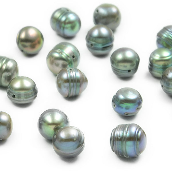 Freshwater Pearl 8-9mm Slate 8" Strand  - Natural