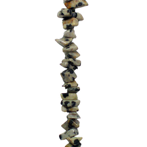 Dalmation Jasper Chips 24" Strand   - Natural