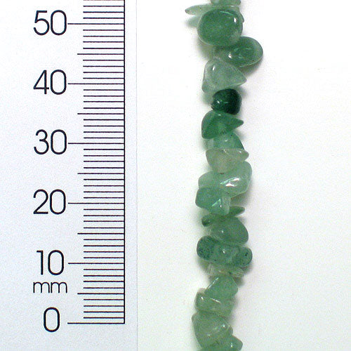 Green Aventurine Chips 8 Inch Strand Pack of 3