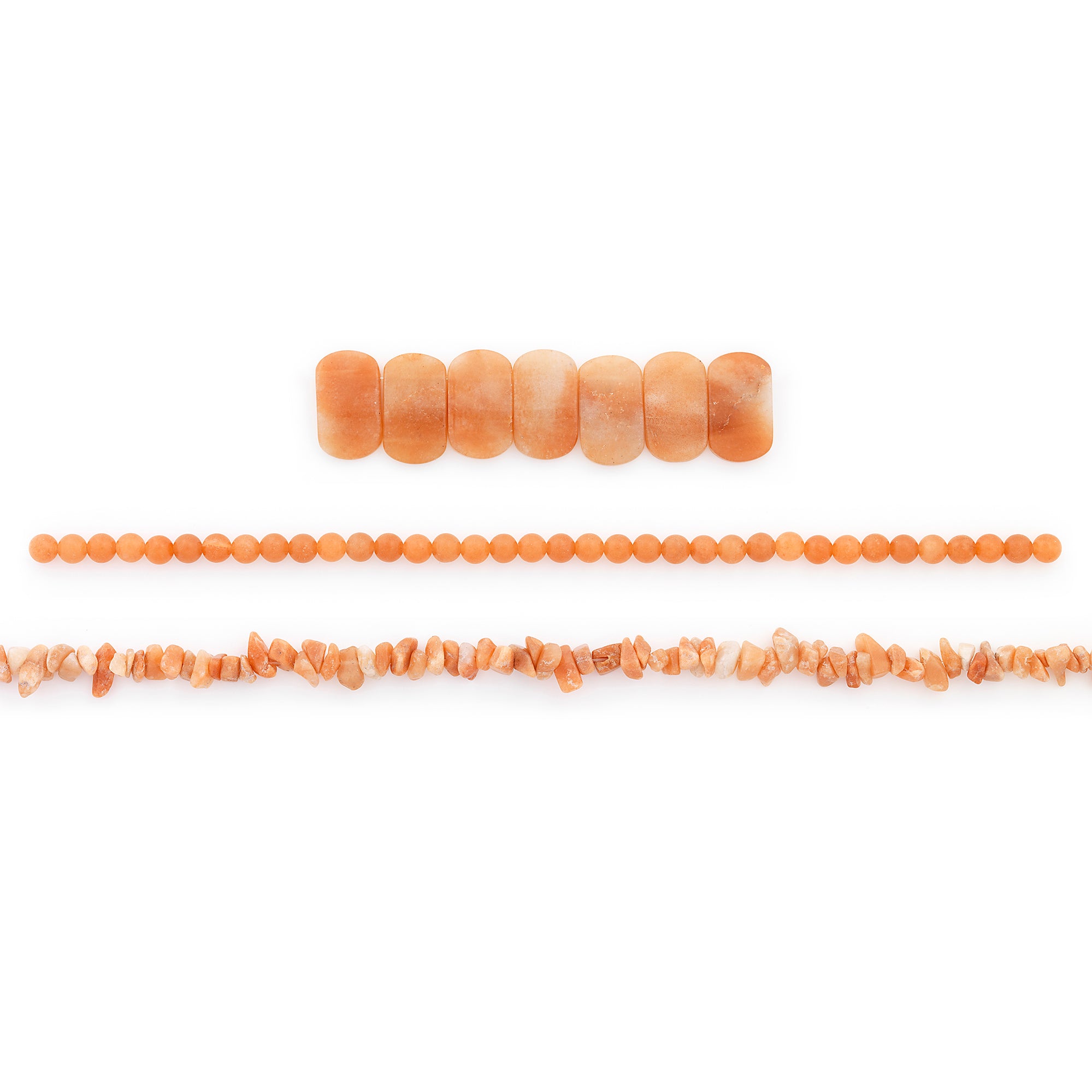 Red Aventurine Natural Gemstone Beads Collection Value Pack