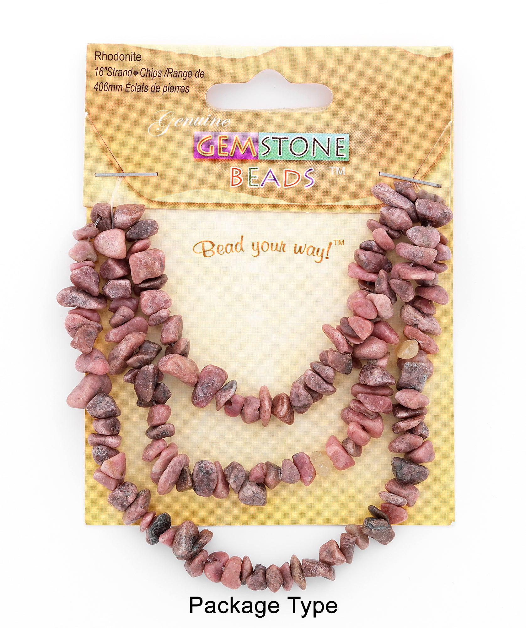 Rhodonite Natural Gemstone Beads Collection Value Pack  - Pink