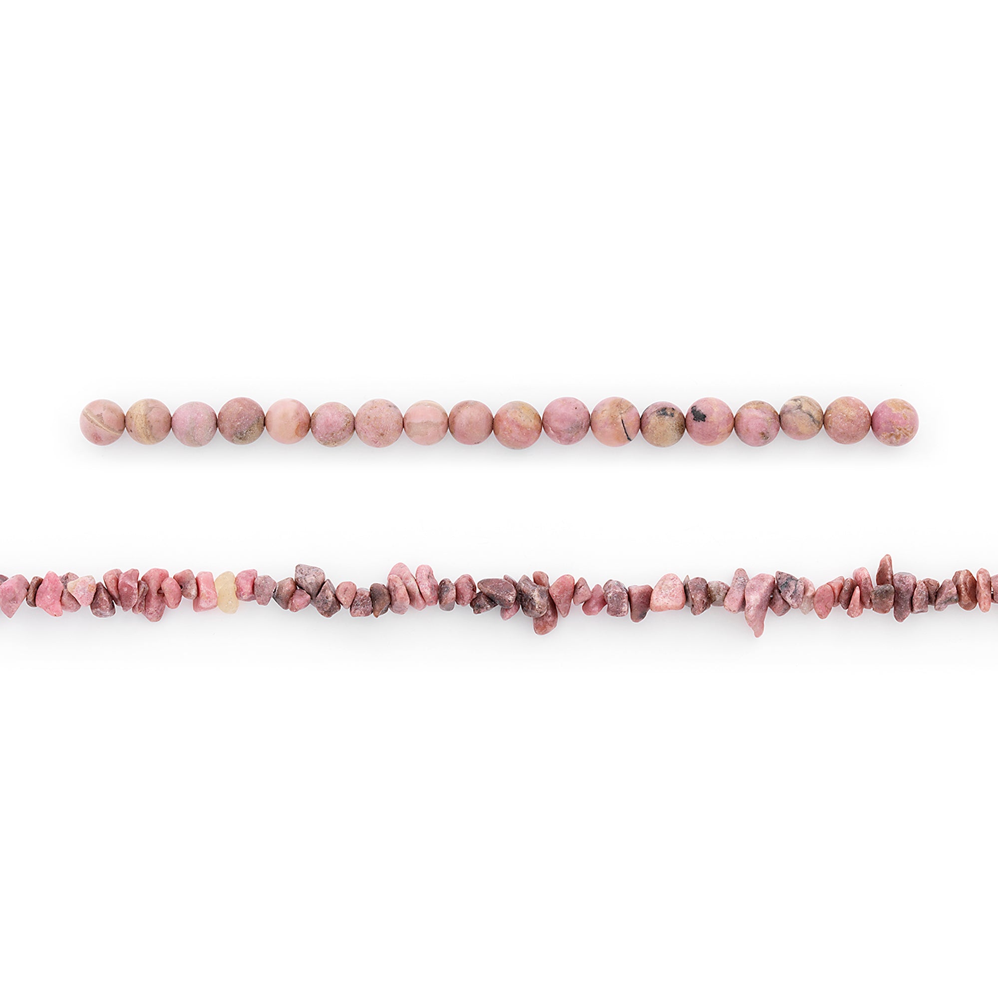 Rhodonite Natural Gemstone Beads Collection Value Pack  - Pink