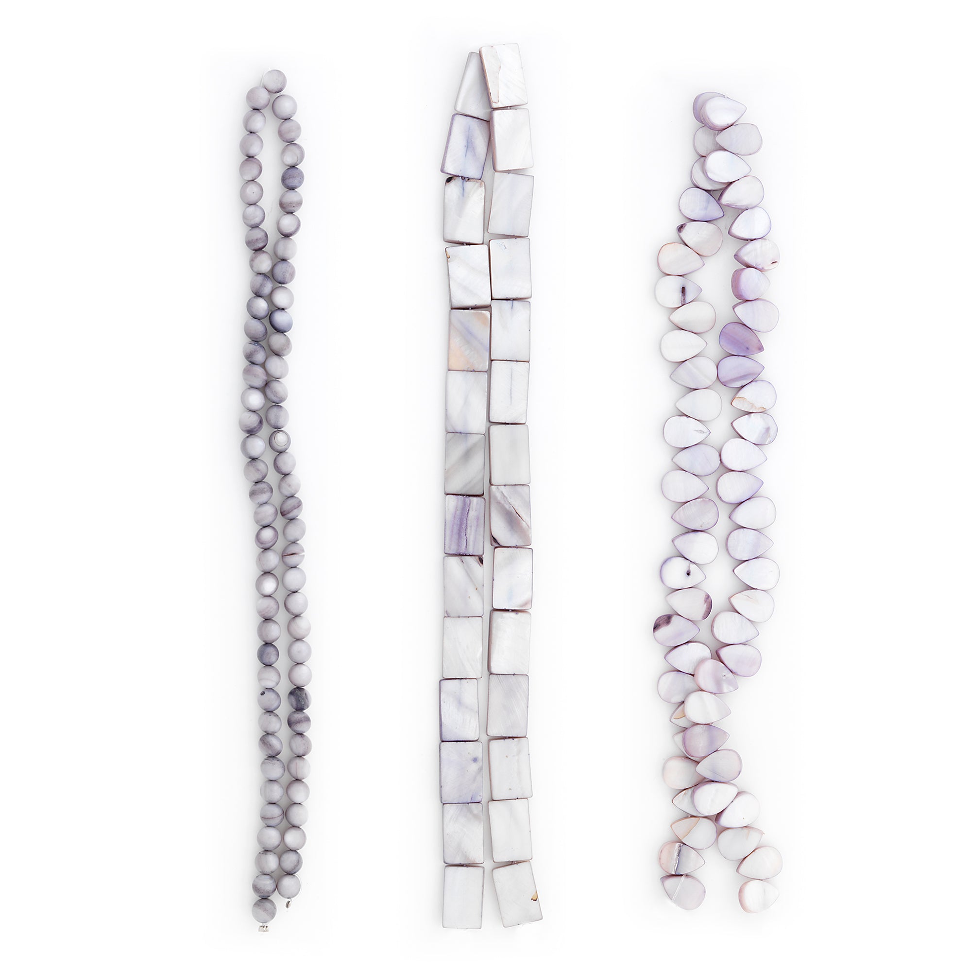 Freya Sea Shell Beads Collection Value Pack    - Gray