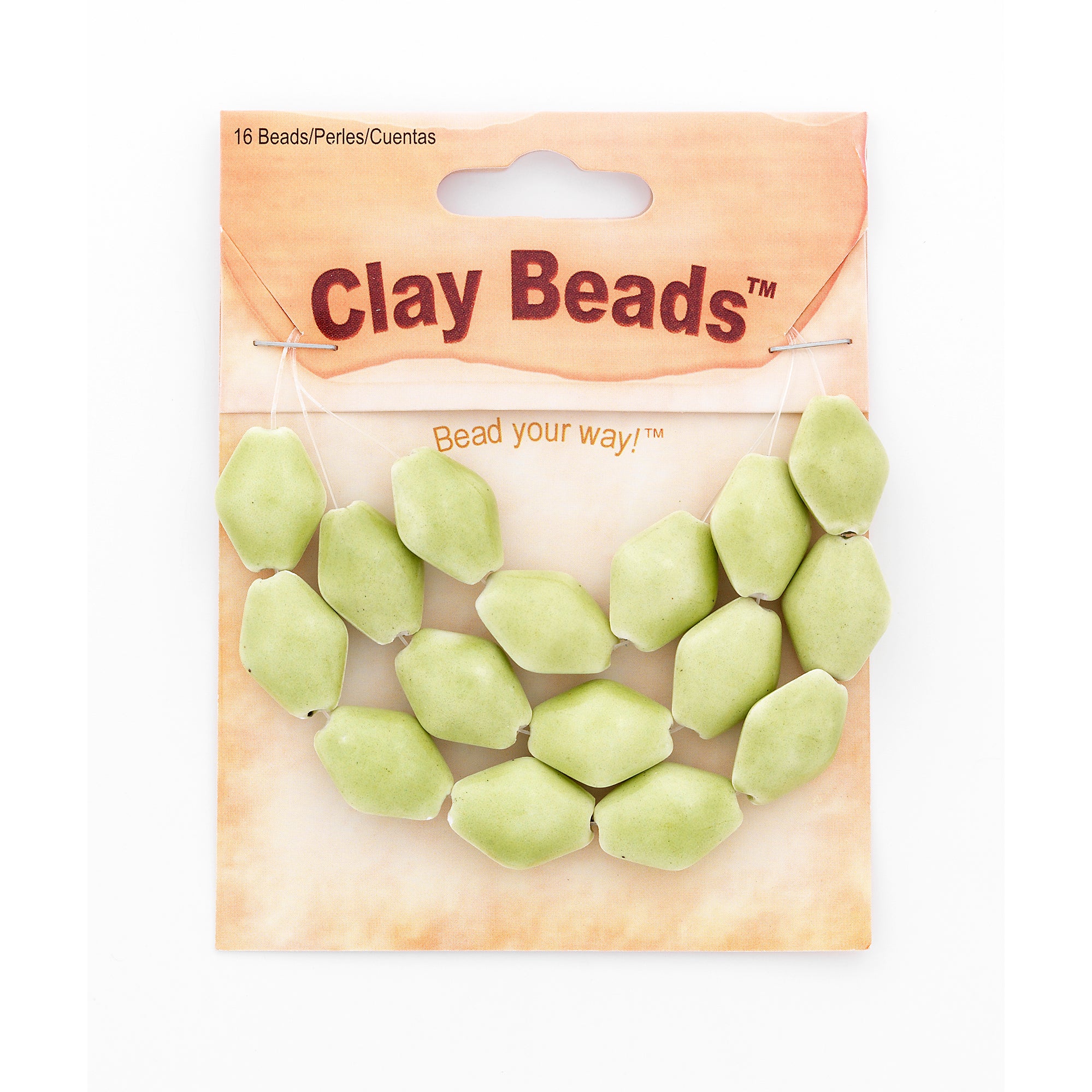 Misty Clay Beads Collection Value Pack   - Lime