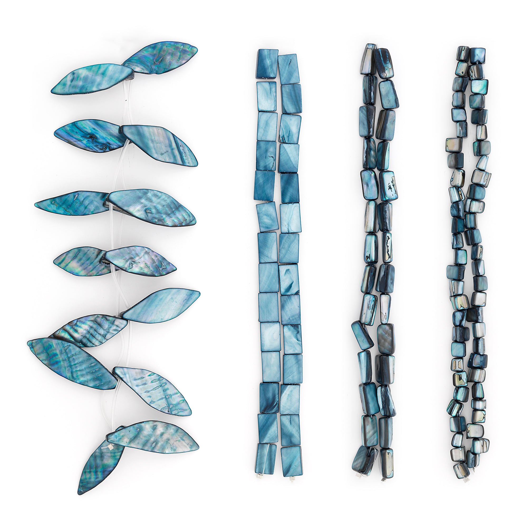 Andromeda Sea Shell Beads Collection Value Pack  - Blue