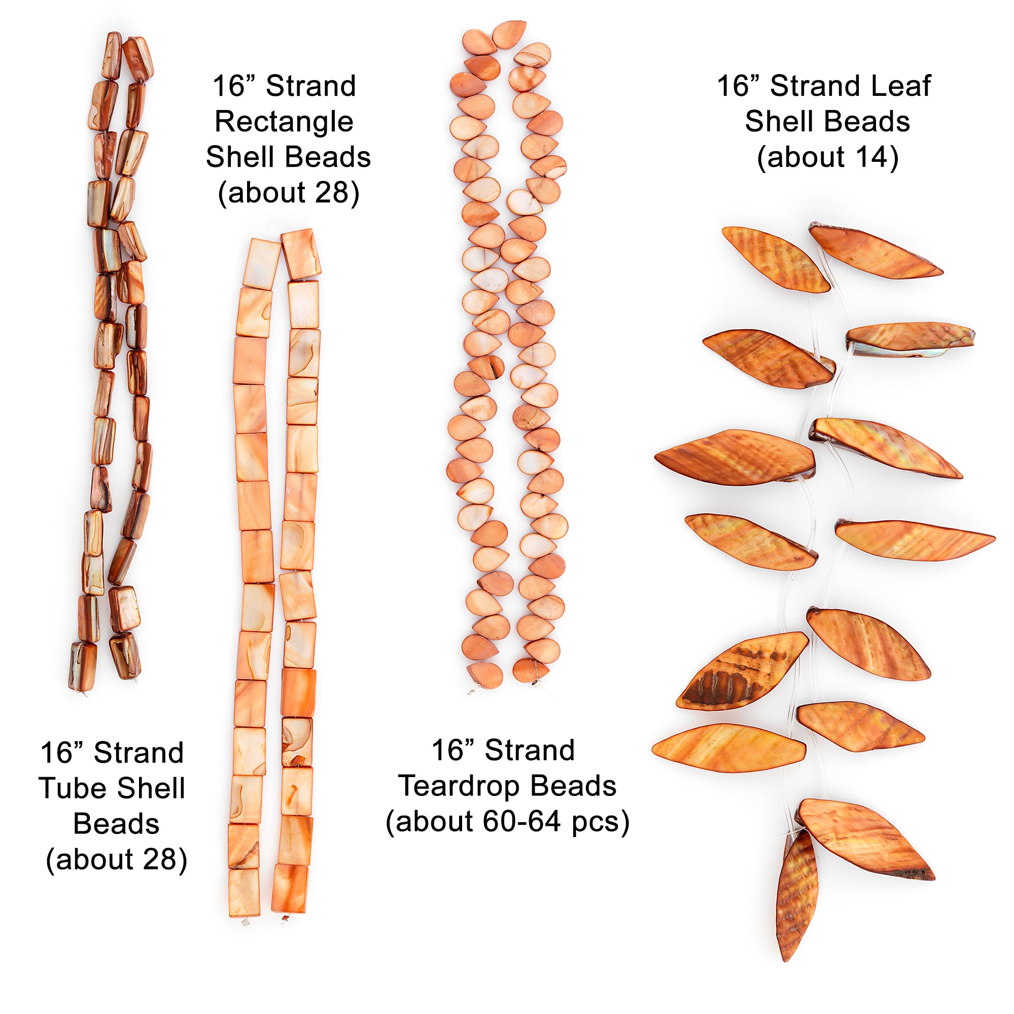 Josie Shell Beads Collection Value Pack  - Beige