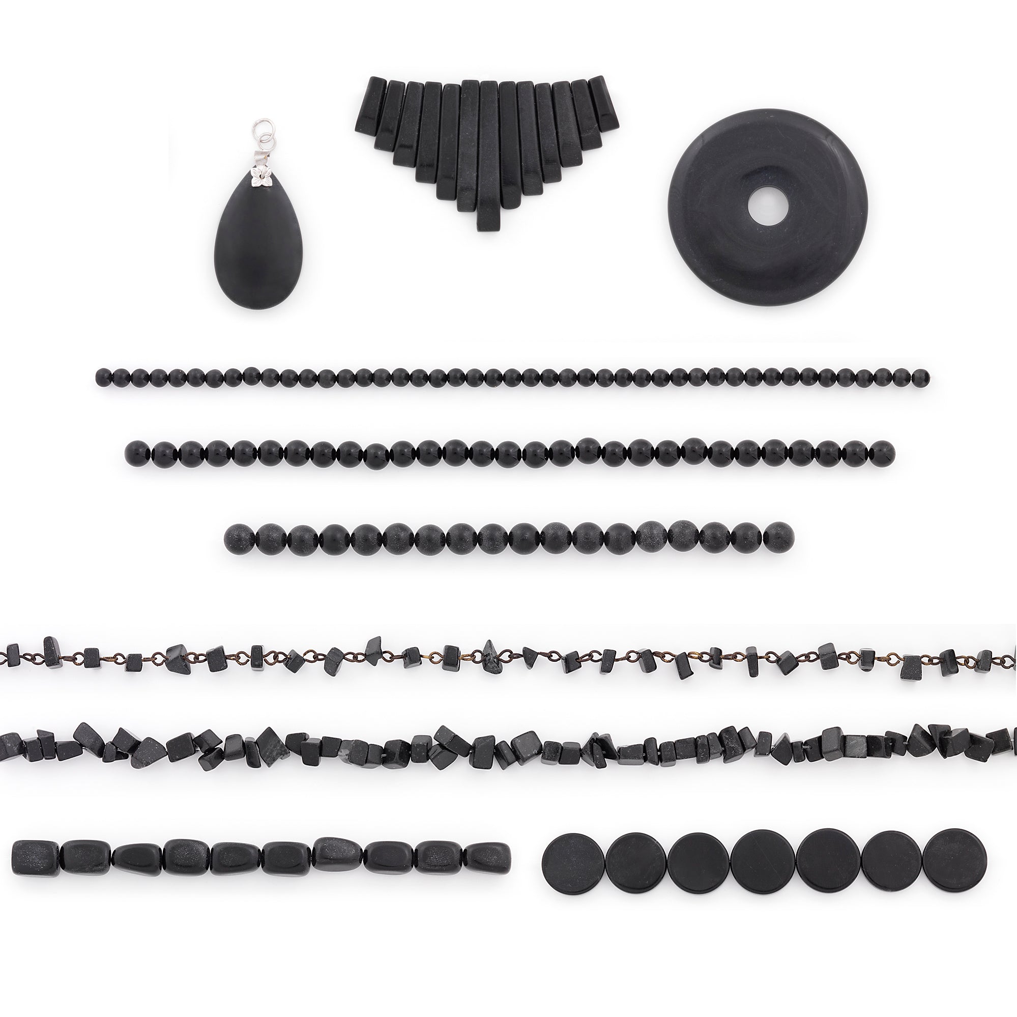 Blackstone Natural Gemstone Value Pack of Beads and Pendants