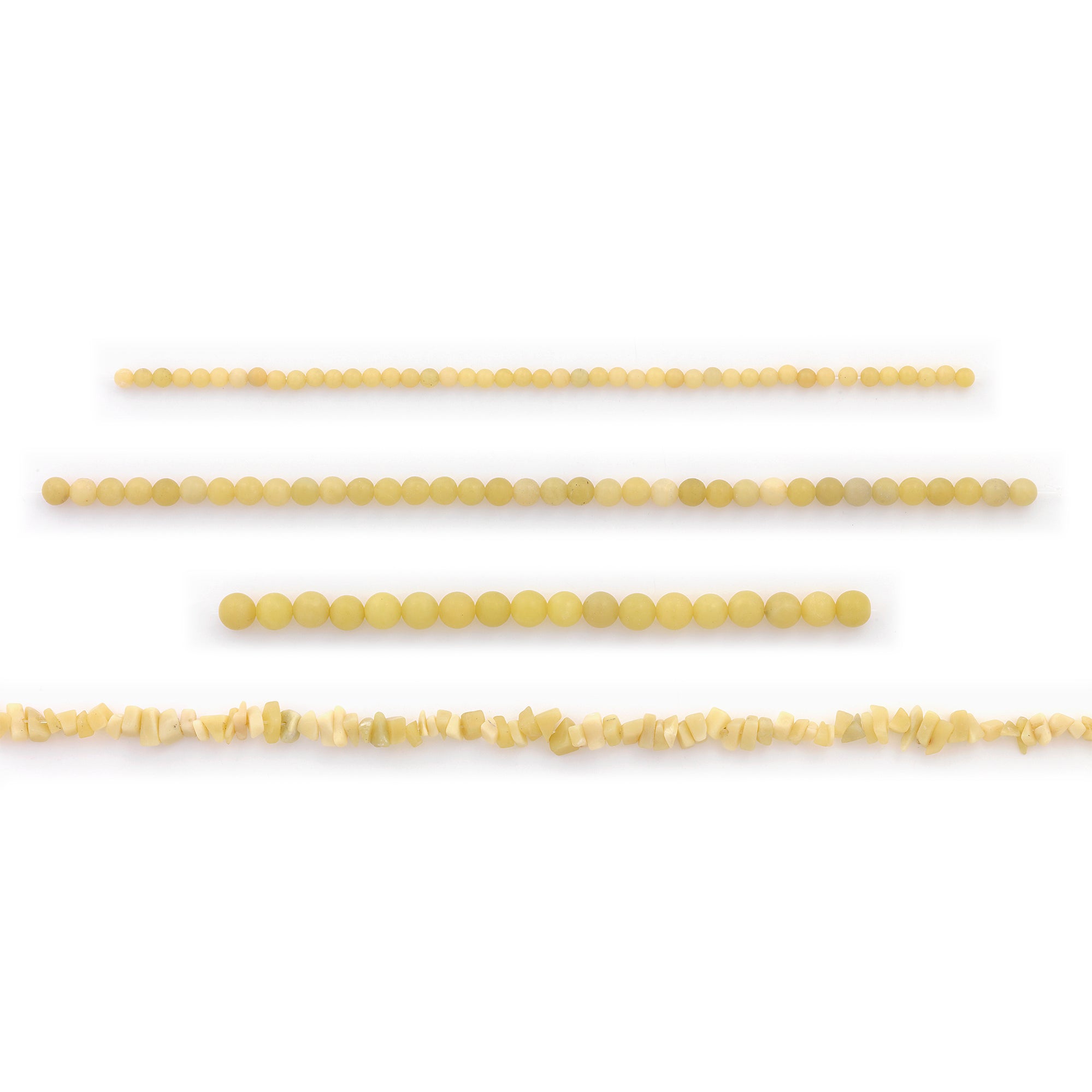 Butter Jade Natural Gemstones Beads Value Pack of about 200 Beads  - Yellow