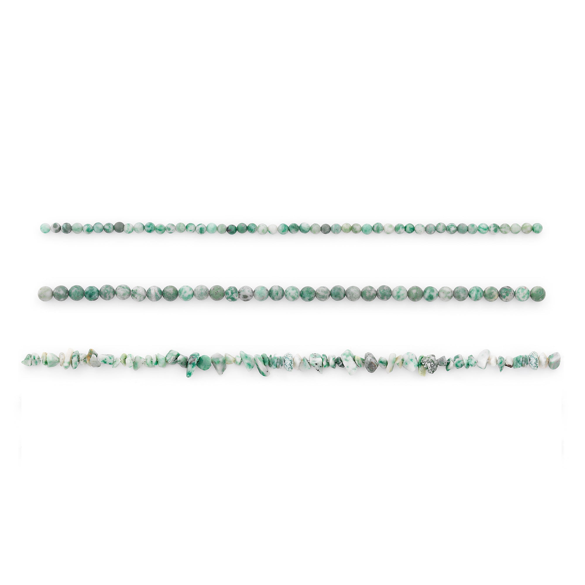 Spotted Jade Natural Gemstone Beads Collection - Value Pack