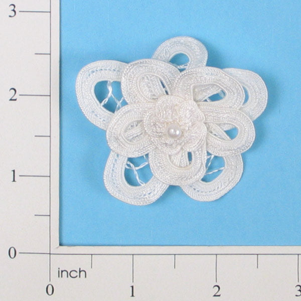 Double Fleurette Circle Bouquet Accent Applique/Patch