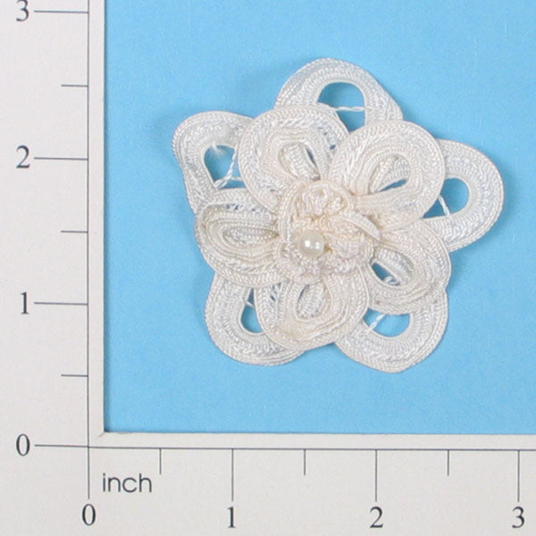 Double Fleurette Circle Bouquet Accent Applique/Patch