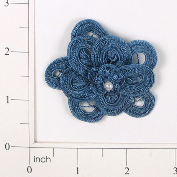 Double Fleurette Circle Bouquet Accent Applique/Patch