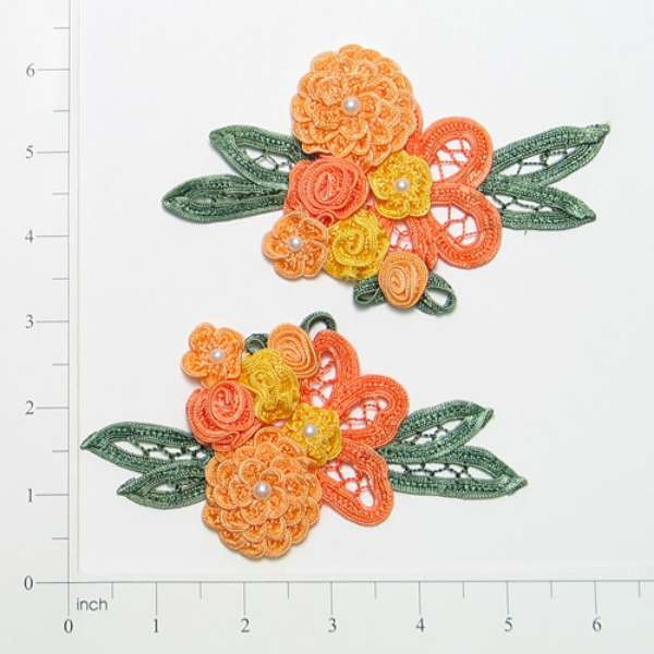 Craft Bouquet Accent Valerie Applique/Patch Pack of 2