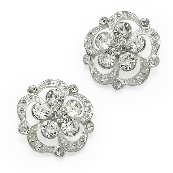 21mm Krystal Rhinestone Button 2 Pack  - Crystal