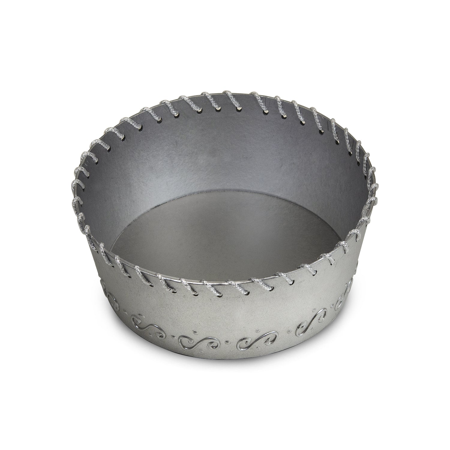 Round Designer Container - Silver