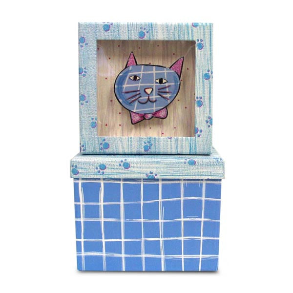 Kitty Shadow Box - 2 pc. Set    - Blue