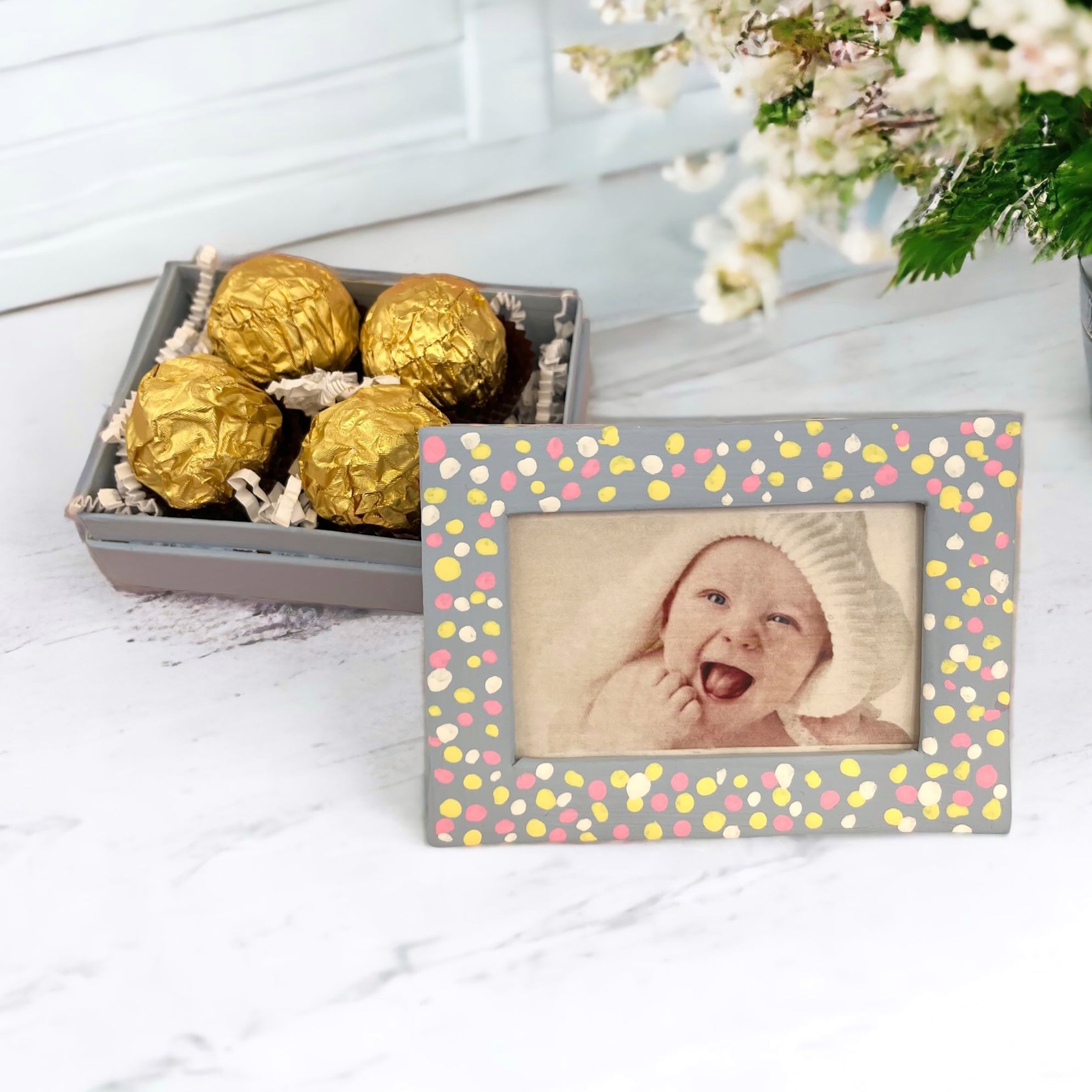 Rectangular Photo Box - Small       - Natural