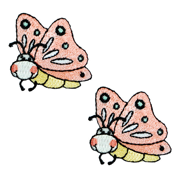 BaZooples Iron-on Patch Applique/Patch Flutterbug Pack of 2  - Multi Colors