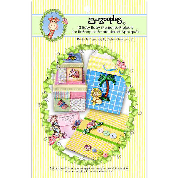 BaZooples Iron-on Patch Applique/Patch Baby Memories Project Book  - Multi Colors