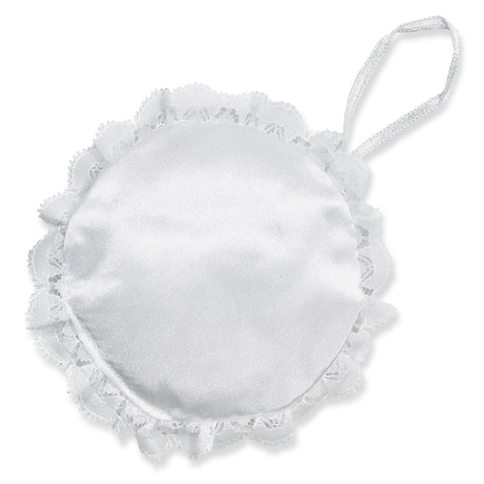 Wedding Pillow Ornament (Round)  - White