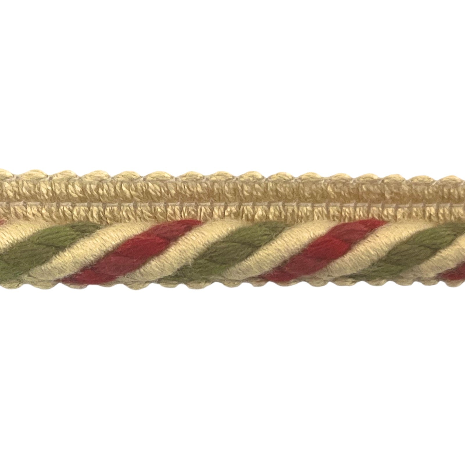 Conso 3/8" Twisted Lip Cord Trim   - Christmas Multi