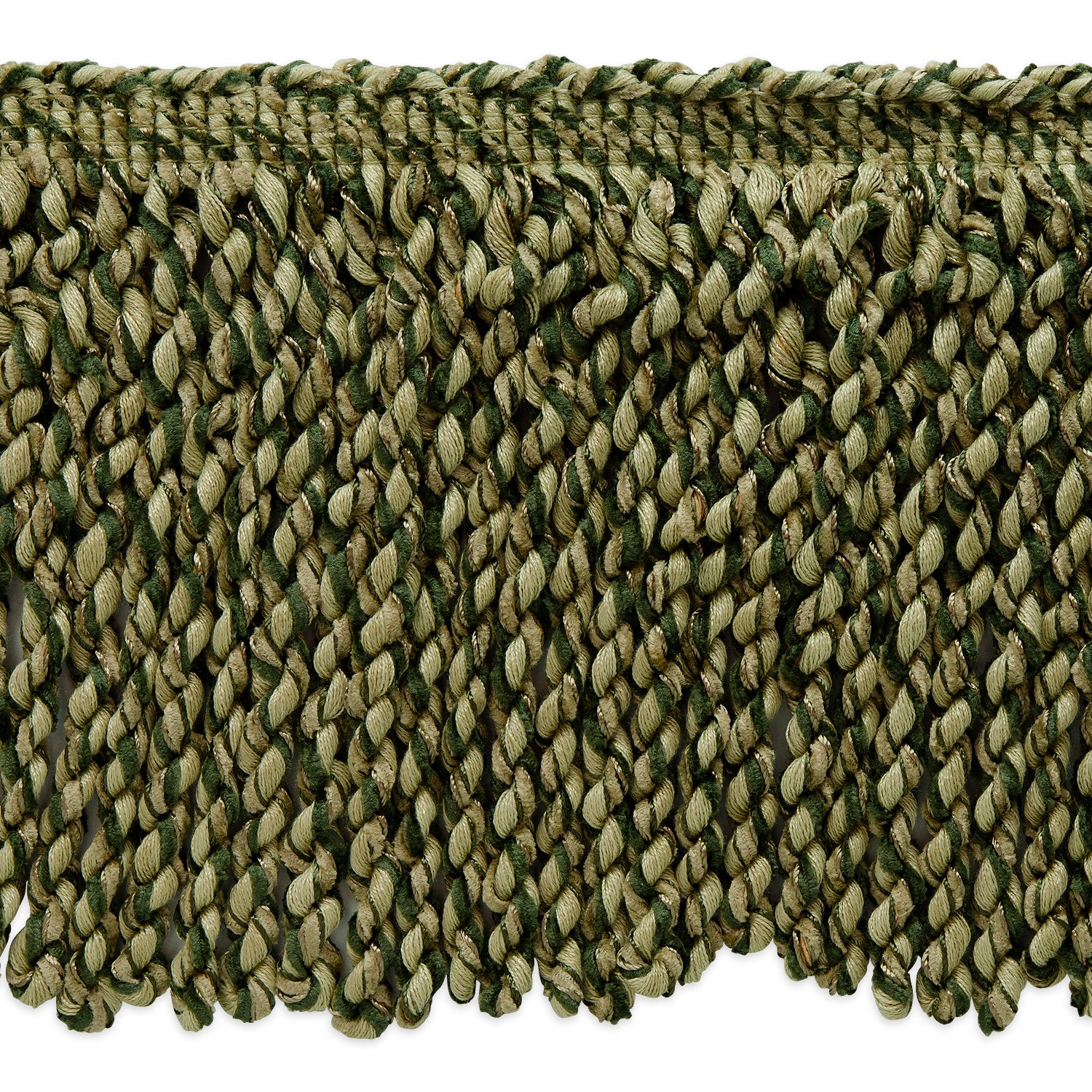 5 yards of Conso 6" Bullion Fringe  - Sage Multi