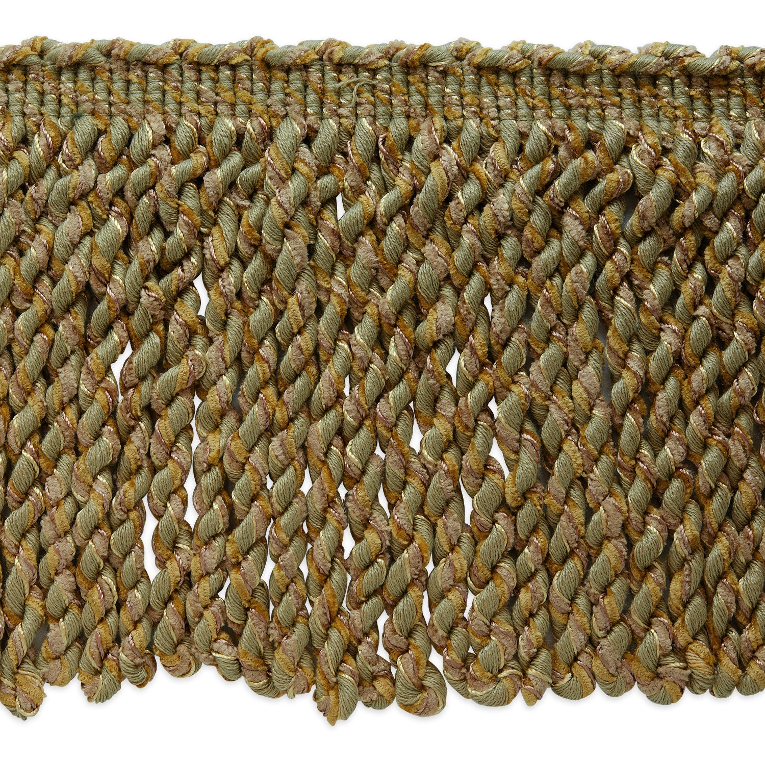 5 yards of Conso 6" Bullion Fringe  - Beige Multi