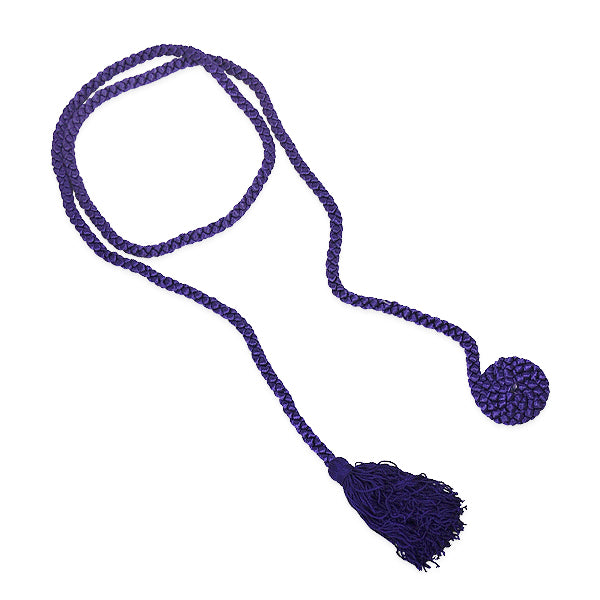 Conso Cord with Rosette and Tassel  - Purple