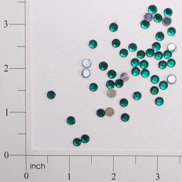 Dazzling Jewels - Emerald Green - 5mm - 144 pcs.