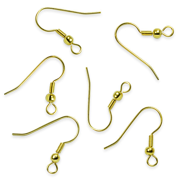 Goldstone Fish Hook Earring Wires 144 PCS