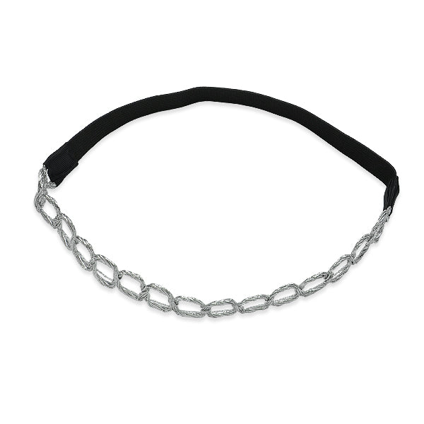 Loop Corded Stretch Headband      - Silver