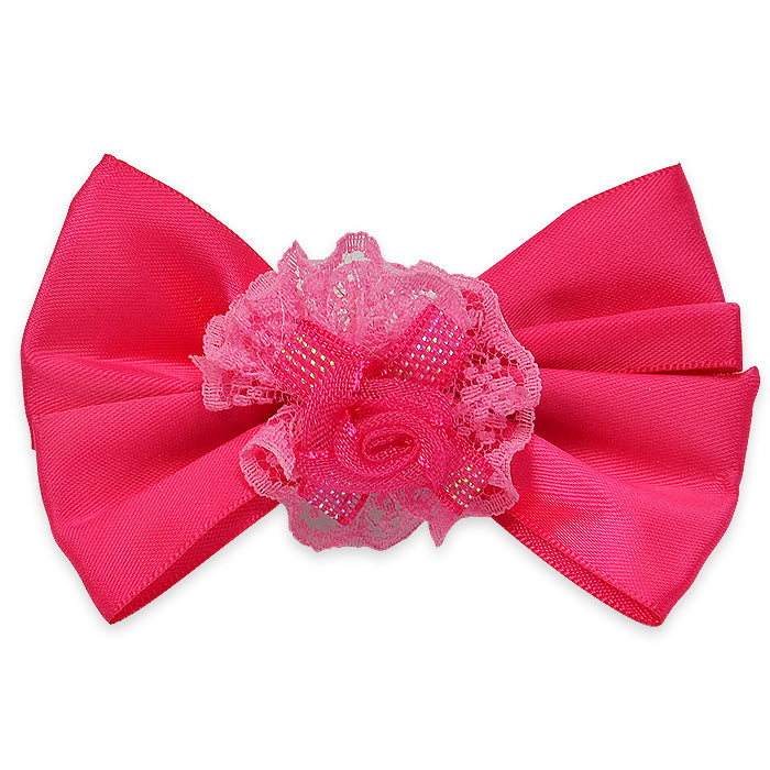 Mariah Bow with Organza Emellishment w/clip