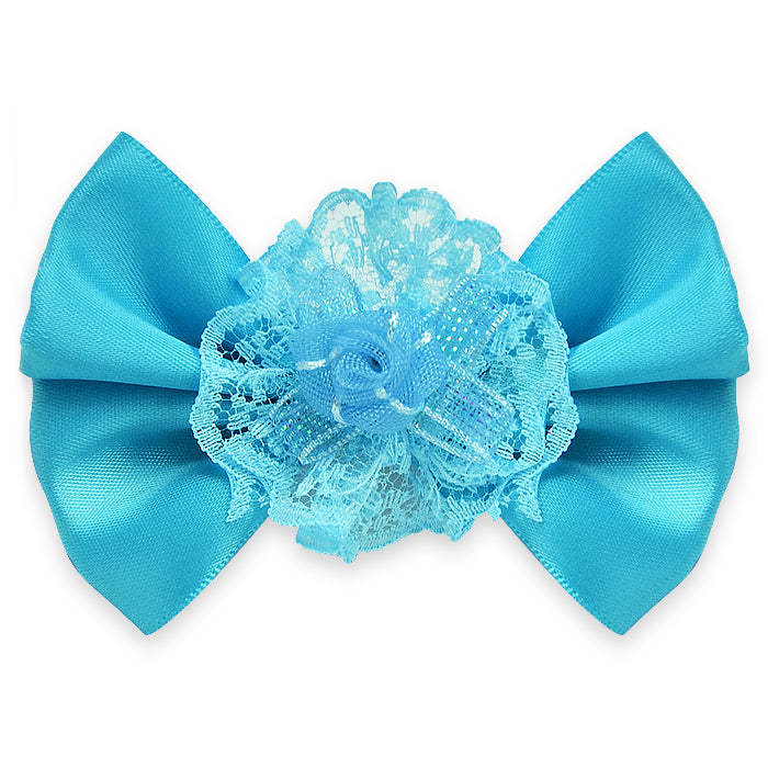 Mariah Bow with Organza Emellishment w/clip