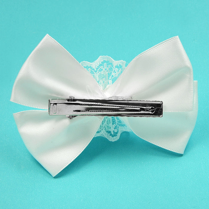 Mariah Bow with Organza Emellishment w/clip