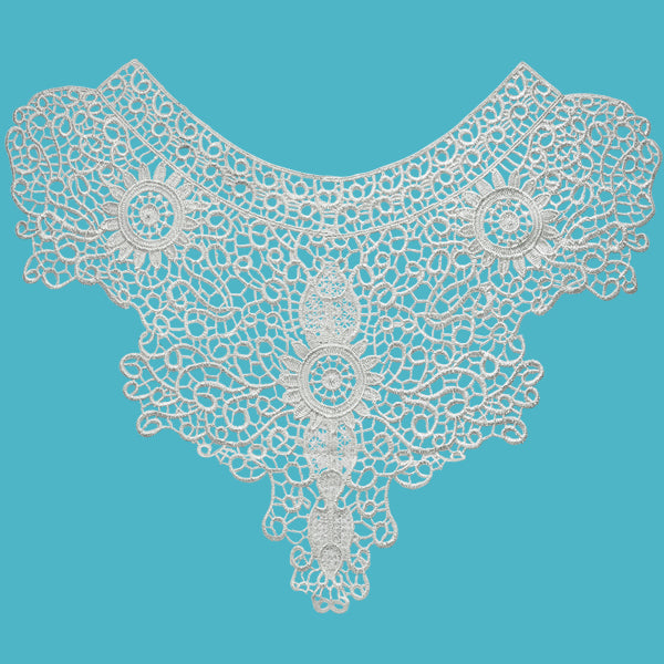 Vintage Swirly Floral Lace Collar