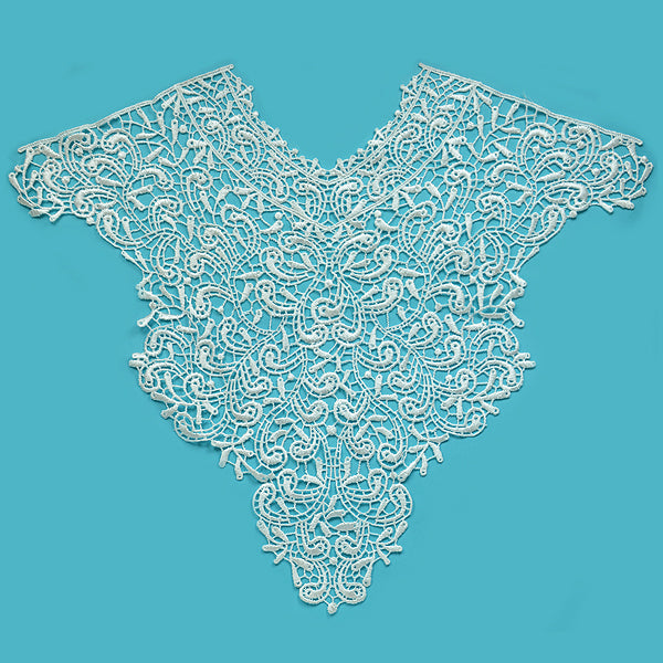 Patsy Lace Collar Applique/Patch 14" x 16 1/2"