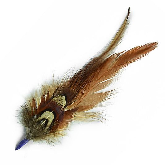 4 1/2" Feather Plumes Pack of 3  - Multi Colors