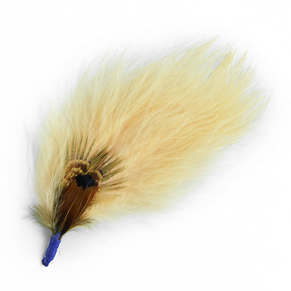 4" Feather Plume Pack of 3  - Multi Colors