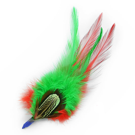 4 3/4" Feather Plumes Pack of 3  - Multi Colors