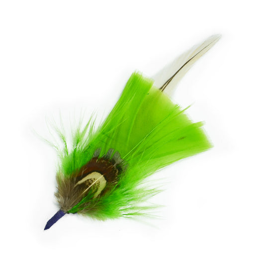 4 1/2" Feather Plume Pack of 3  - Multi Colors