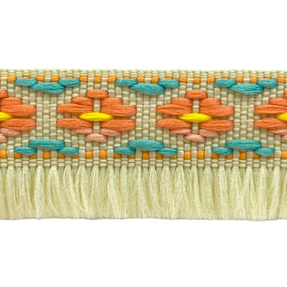 3/4" Bailey Iron-On, Versatile Fringe Trim, Yellow Multi (Sold by the Yard)