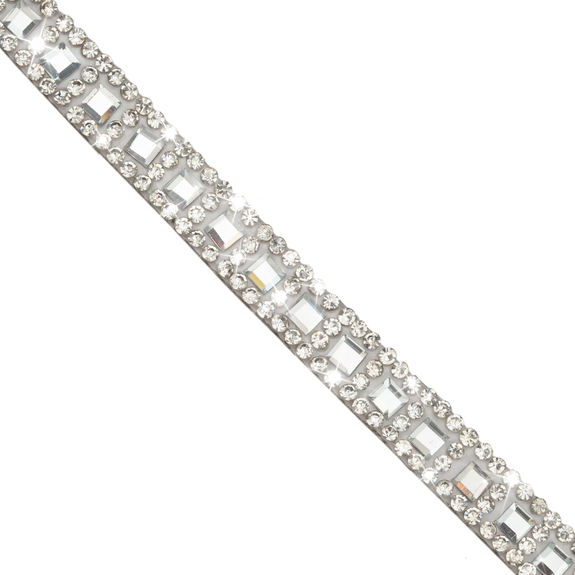 5/16" Layla, Rhinestone, Beaded, Crystal Banding, Thin Trim (Sold by the Yard)