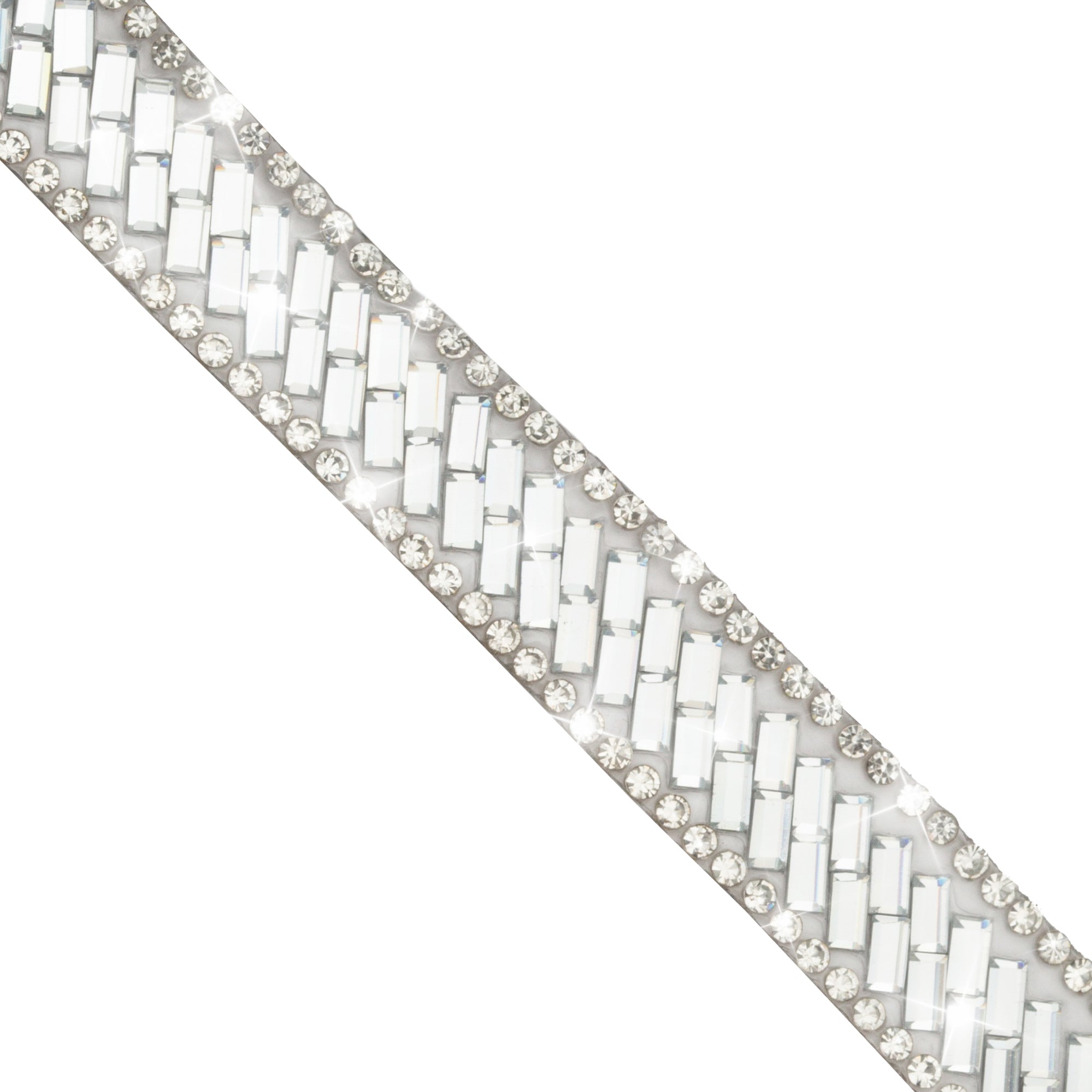 1/2" Mila, Rhinestone, Beaded, Crystal Banding, Trim (Sold by the Yard)