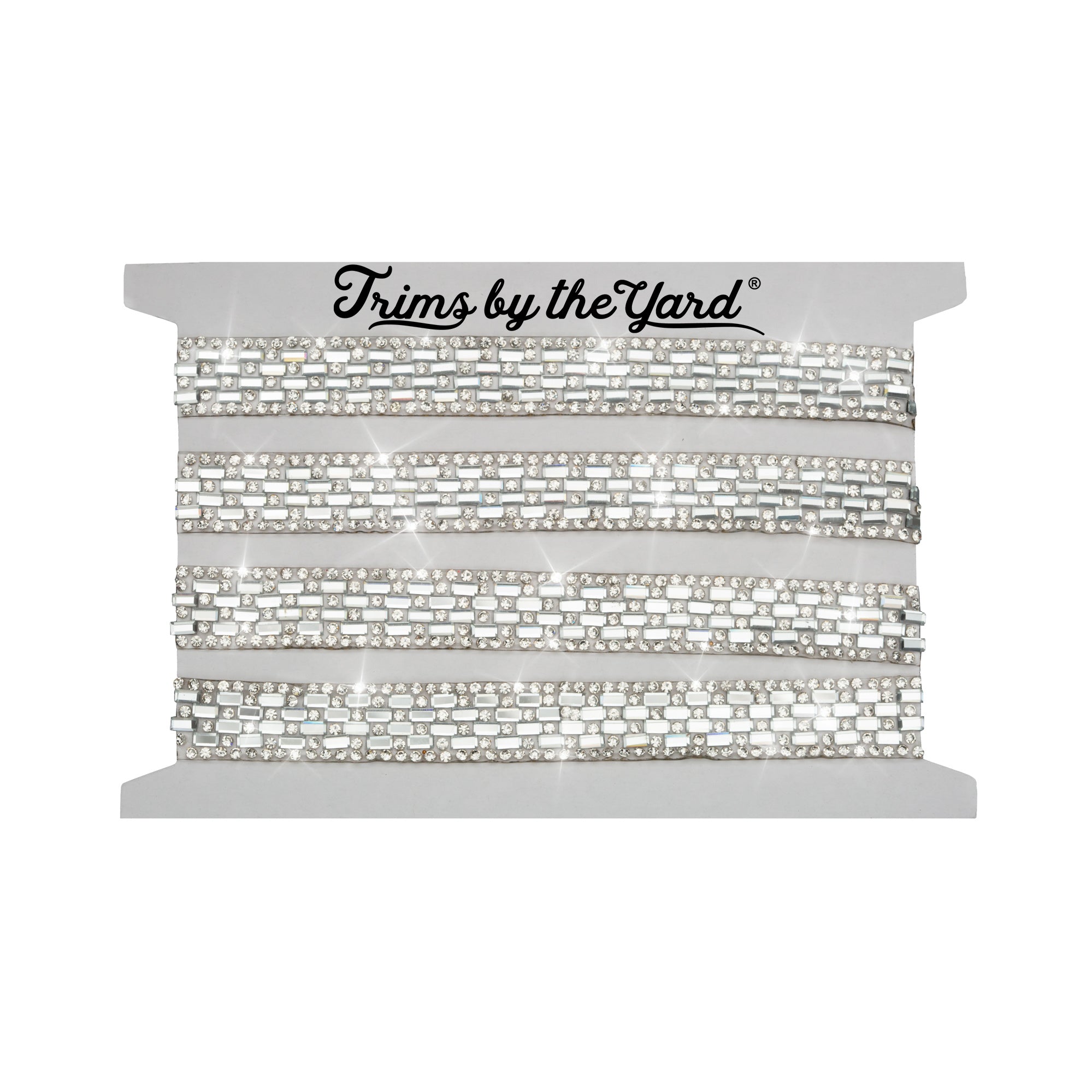 1/2" Emily, Rhinestone, Beaded, Crystal Banding, Trim (Sold by the Yard)