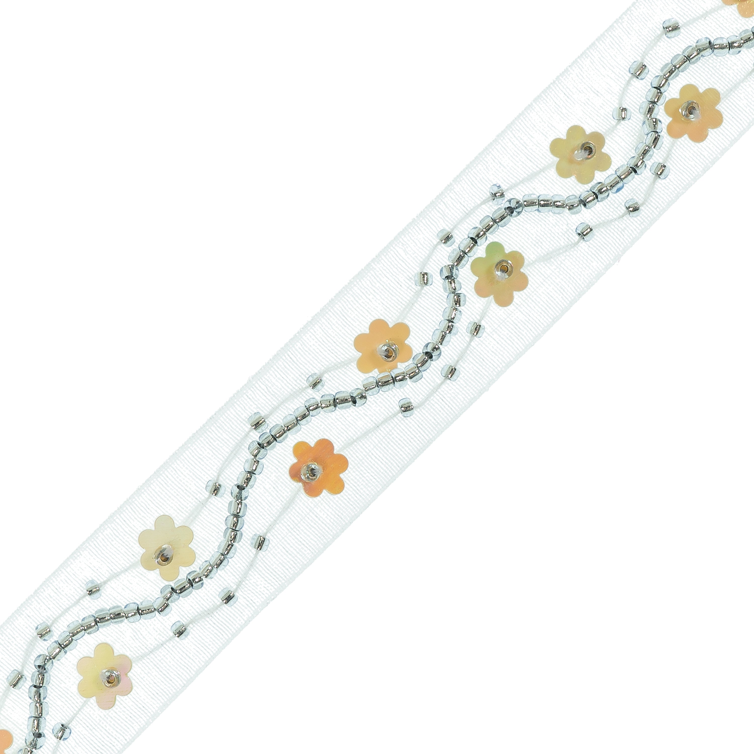 Daisy Wave Sequin Trim (3/4") (Sold by the Yard)