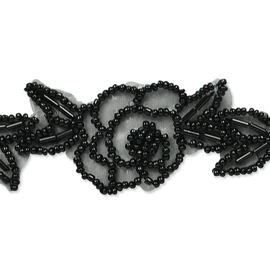 Beaded Rose Trim (Sold by the Yard)