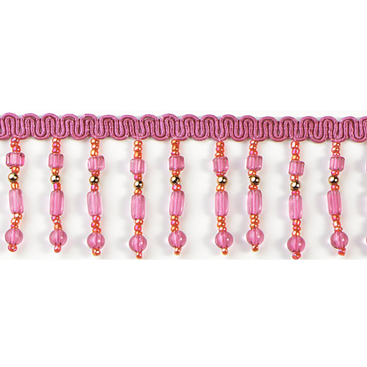 Braid with Beaded Fringe Trim (Sold by the Yard)
