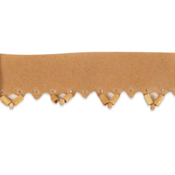 5 yards of Scalloped Faux Suede Trim